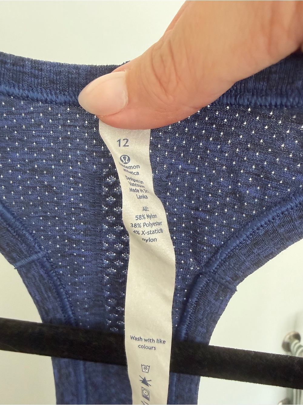 lululemon athletica Heathered Blue Racerback Tank - Picture 3 of 3